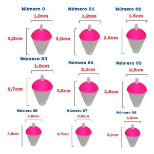 Boia Comum De Isopor Cabeça Rosa C/ 10un. Nº1